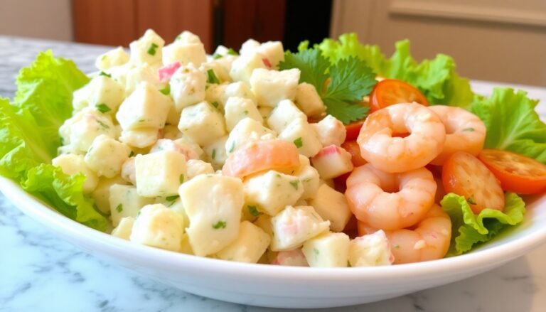 Potato, Egg and Shrimp Salad