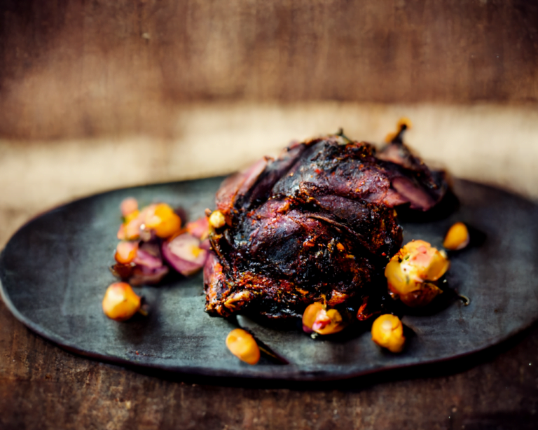 Virginia Style Smoked Barbecue Lamb