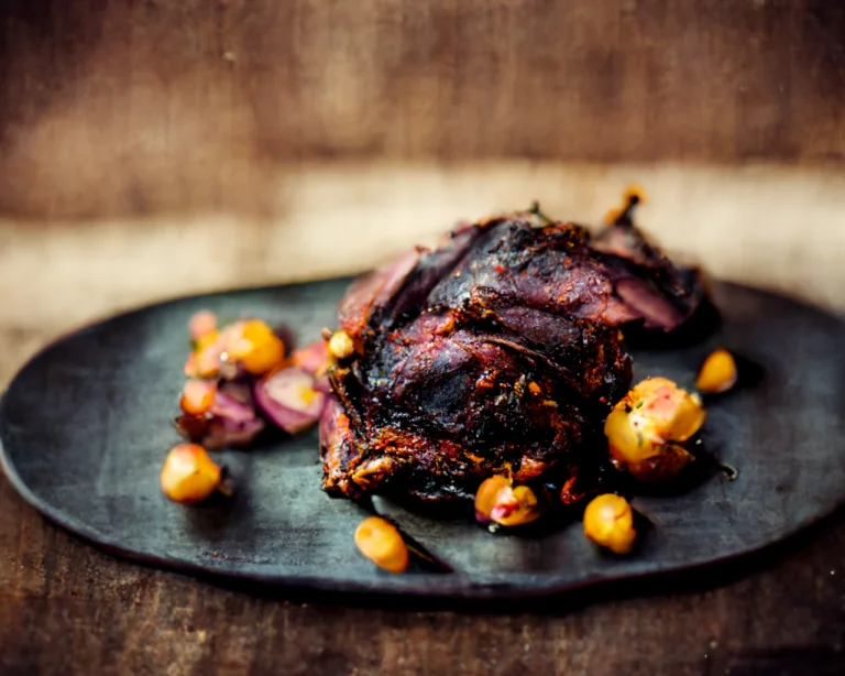 Virginia Style Smoked Barbecue Lamb